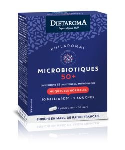 Philaromal microbiotiques 50+ - Probiotiques, 30 gélules